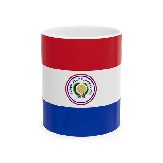 Flag of Paraguay 1842-1954 (Paraguay) White Coffee Mug 11oz - Go Mug Yourself