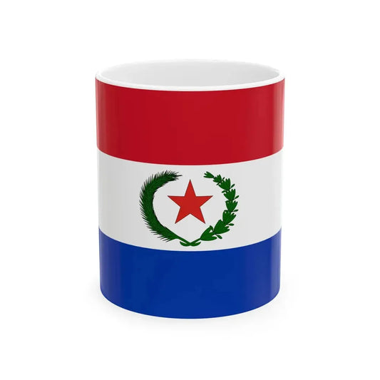 Flag of Paraguay 1924 (Paraguay) White Coffee Mug 11oz - Go Mug Yourself