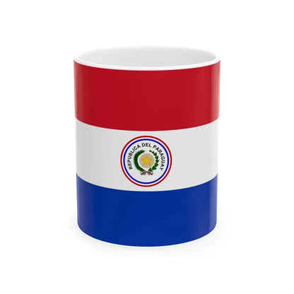 Flag of Paraguay 1954-1988 (Paraguay) White Coffee Mug 11oz - Go Mug Yourself