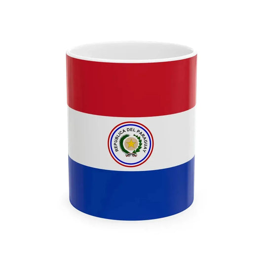 Flag of Paraguay 1988-1990 (Paraguay) White Coffee Mug 11oz - Go Mug Yourself