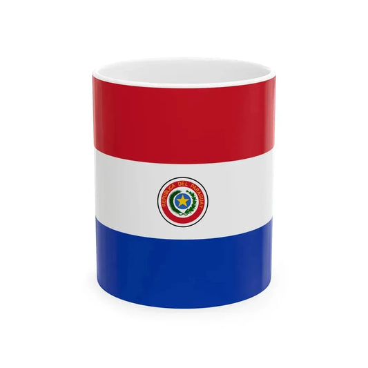 Flag of Paraguay 1990-2013 (Paraguay) White Coffee Mug 11oz - Go Mug Yourself