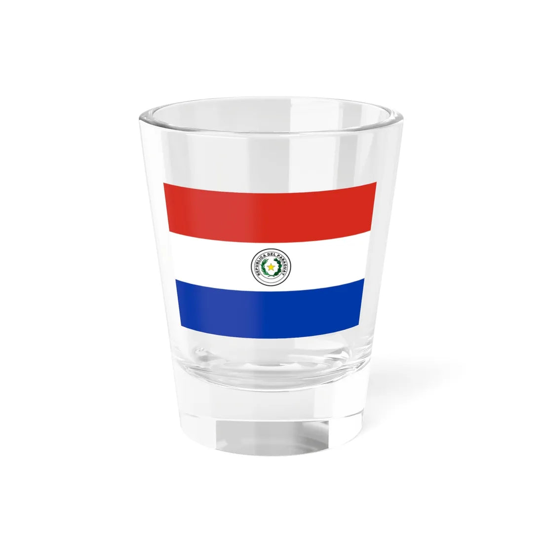 Flag of Paraguay 3-2 (Paraguay) Shot Glass 1.5oz 1.5oz - Go Mug Yourself