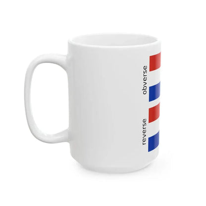 Flag of Paraguay both sides (Paraguay) White Coffee Mug - Go Mug Yourself