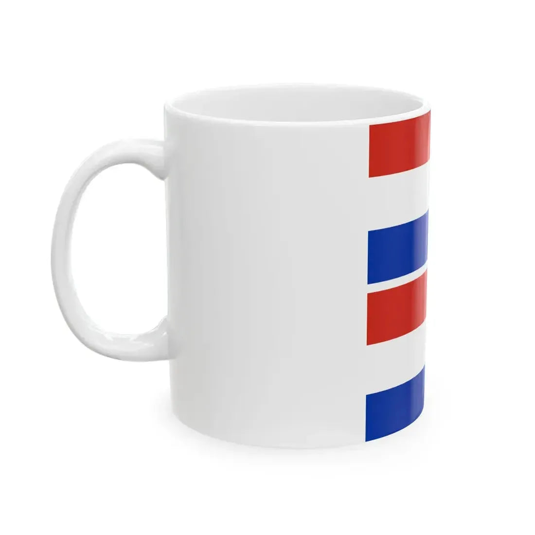 Flag of Paraguay obverse  reverse (Paraguay) White Coffee Mug - Go Mug Yourself