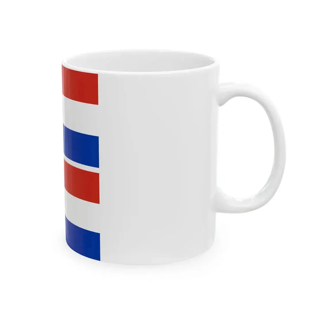 Flag of Paraguay obverse  reverse (Paraguay) White Coffee Mug - Go Mug Yourself