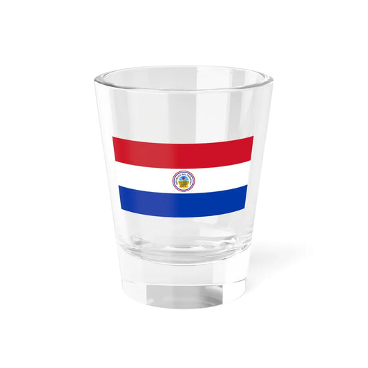 Flag of Paraguay reverse 1954-1988 (Paraguay) Shot Glass 1.5oz 1.5oz - Go Mug Yourself