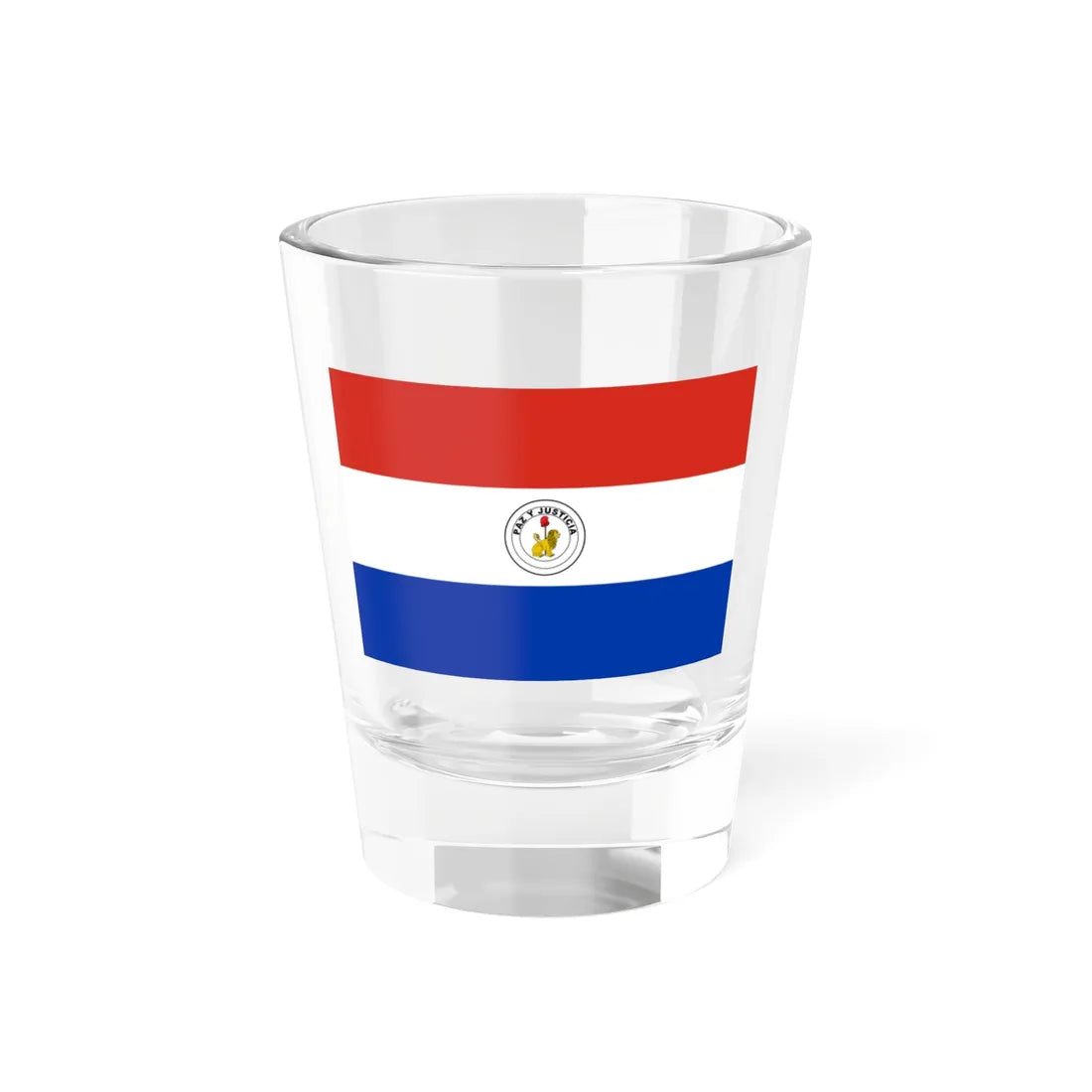 Flag of Paraguay reverse 3-2 (Paraguay) Shot Glass 1.5oz 1.5oz - Go Mug Yourself