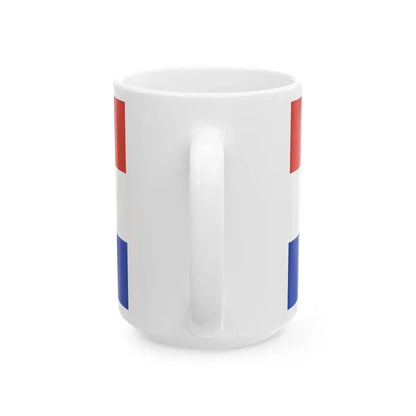 Flag of Paraguay reverse (Paraguay) White Coffee Mug - Go Mug Yourself