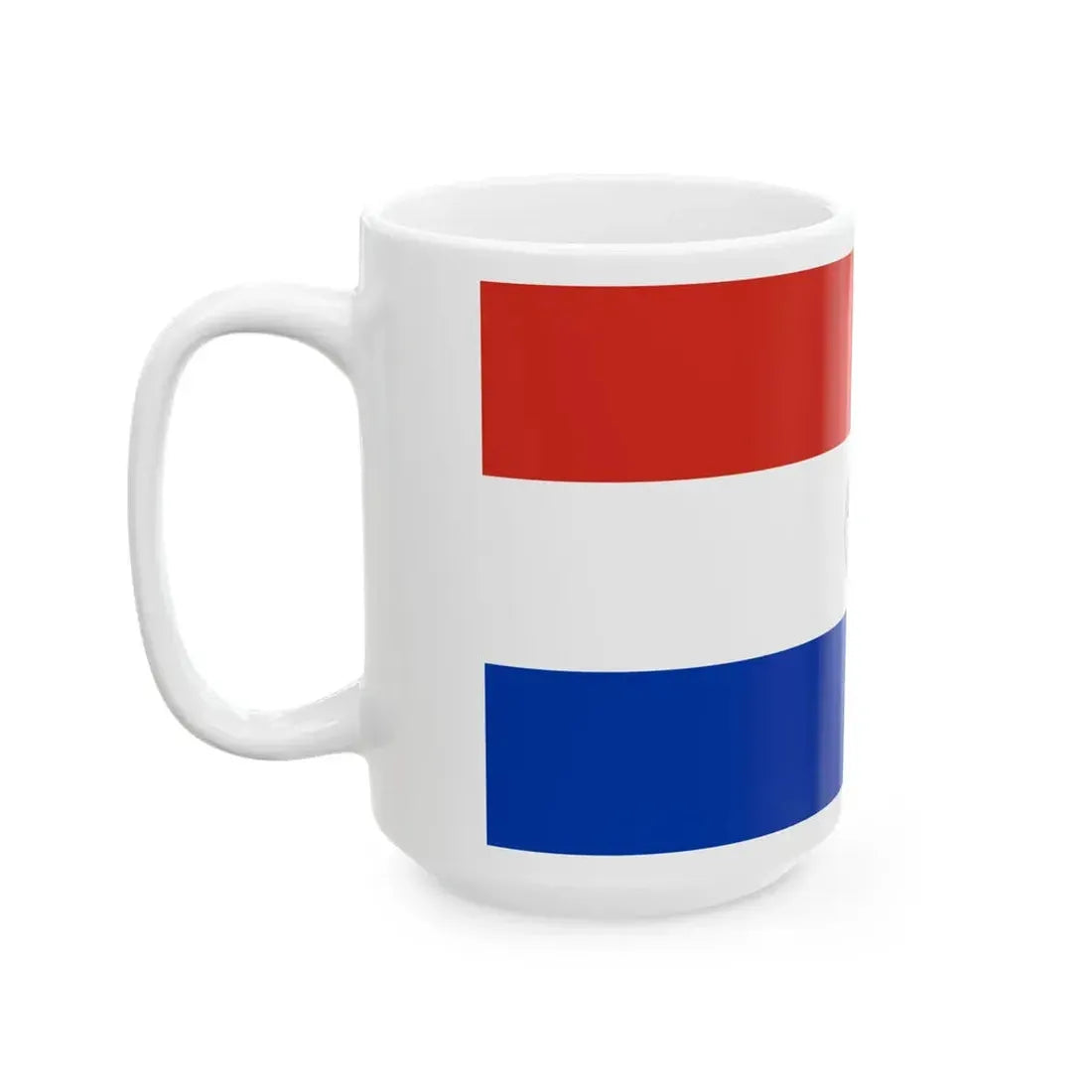 Flag of Paraguay reverse (Paraguay) White Coffee Mug - Go Mug Yourself
