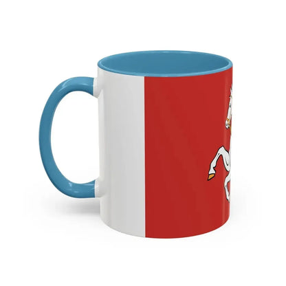 Flag of Pardubice Czech Republic - Accent Coffee Mug - Go Mug Yourself