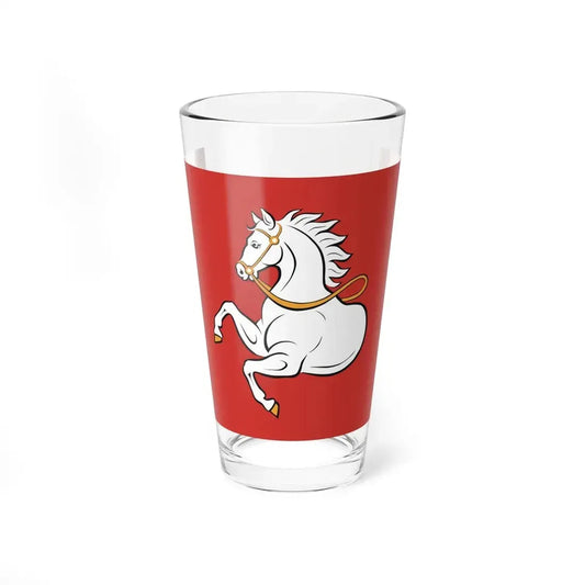 Flag of Pardubice Czech Republic - Pint Glass 16oz 16oz - Go Mug Yourself