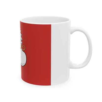 Flag of Pardubice Czech Republic - White Coffee Mug-Go Mug Yourself