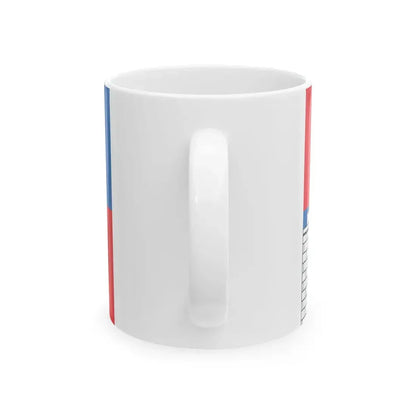 Flag of Pardubice Region (Czech Republic) White Coffee Mug - Go Mug Yourself