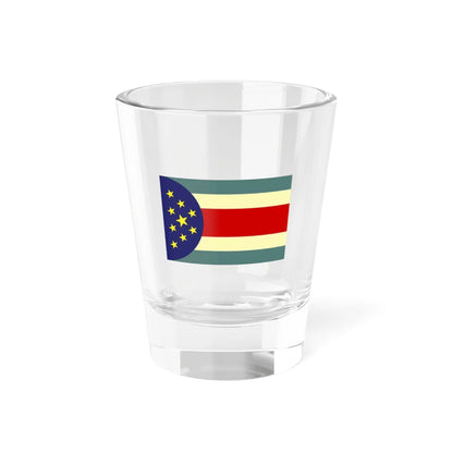 Flag of Parintins Amazonas (Brazil) Shot Glass 1.5oz 1.5oz - Go Mug Yourself