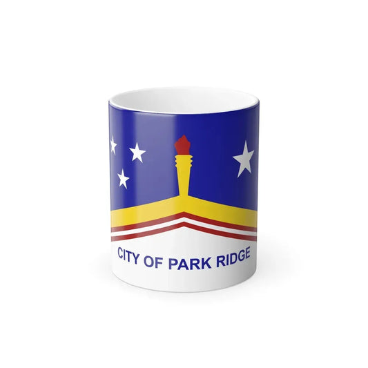 Flag of Park Ridge, Illinois - Color Changing Coffee Mug 11oz - Go Mug Yourself
