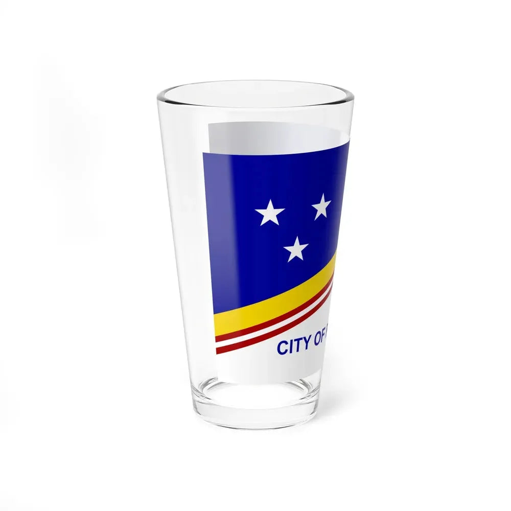 Flag of Park Ridge, Illinois - Pint Glass 16oz - Go Mug Yourself