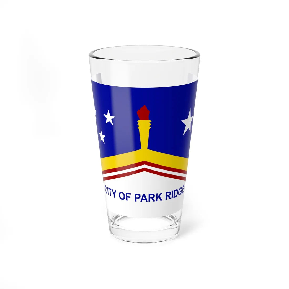 Flag of Park Ridge Illinois (United States) Pint Glass 16oz 16oz - Go Mug Yourself