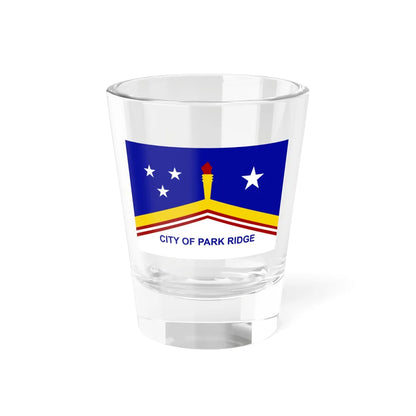 Flag of Park Ridge Illinois (United States) Shot Glass 1.5oz 1.5oz - Go Mug Yourself