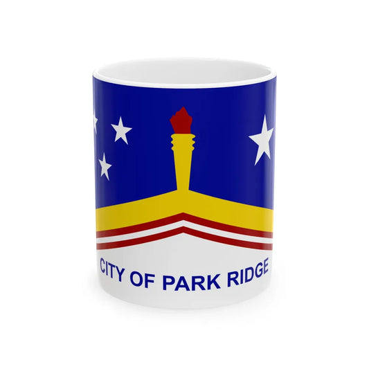 Flag of Park Ridge Illinois (United States) White Coffee Mug 11oz - Go Mug Yourself