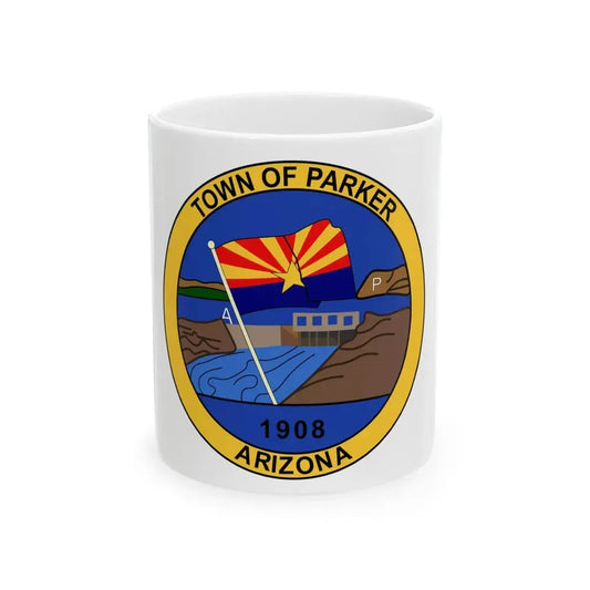 Flag of Parker Arizona (United States) White Coffee Mug 11oz - Go Mug Yourself