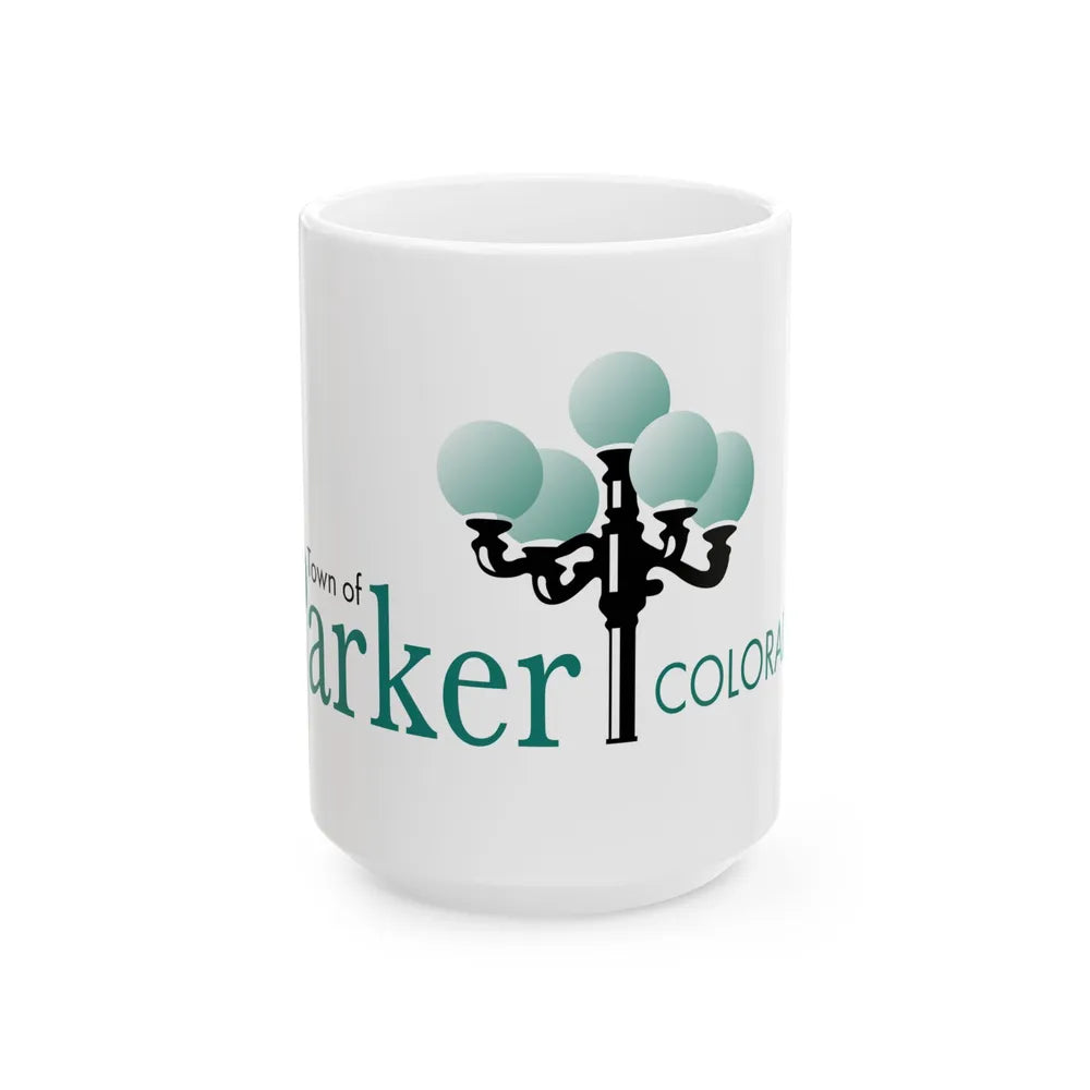 Flag of Parker Colorado (United States) White Coffee Mug 15oz - Go Mug Yourself