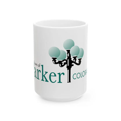 Flag of Parker Colorado (United States) White Coffee Mug 15oz - Go Mug Yourself