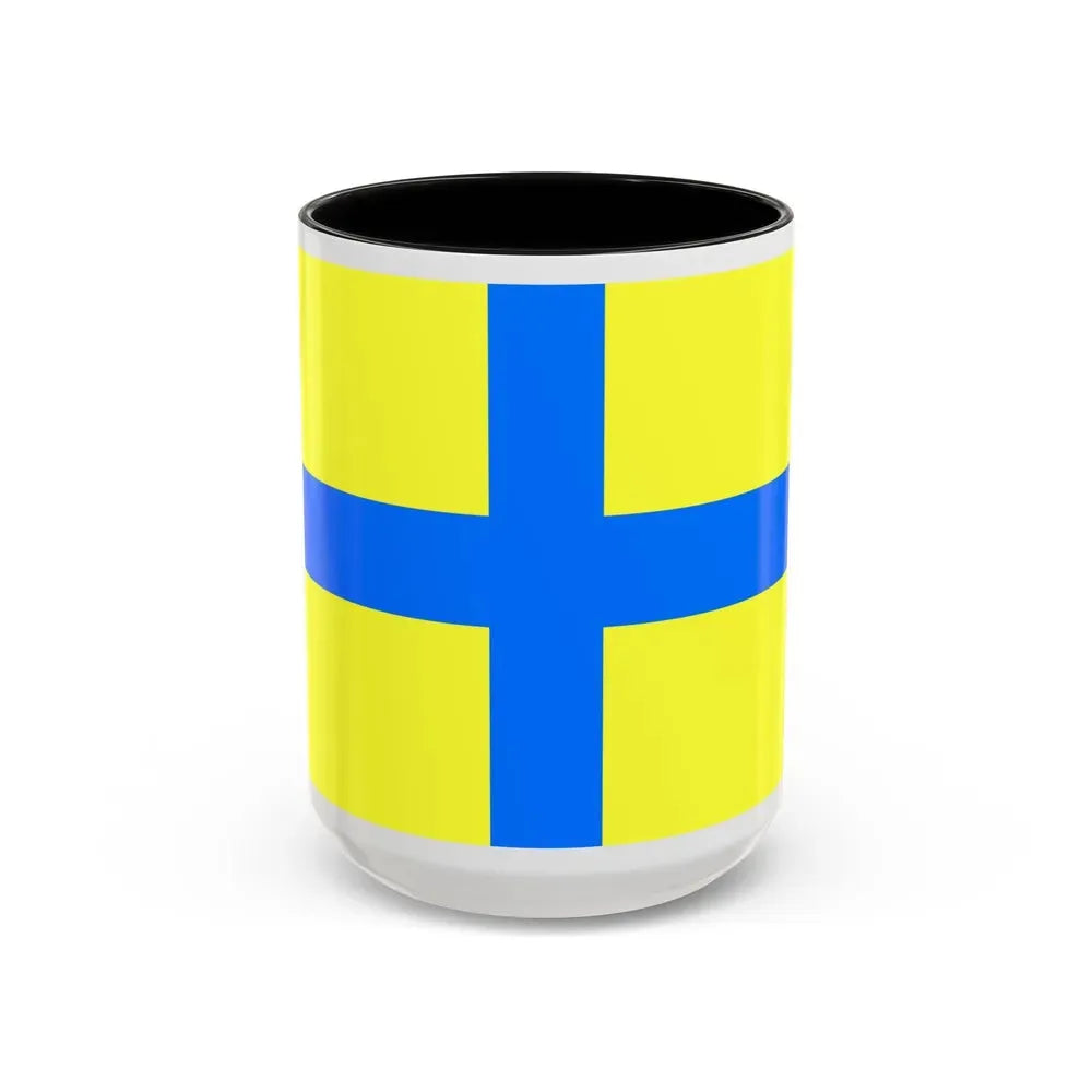 Flag of Parma Italy - Accent Coffee Mug 15oz Black - Go Mug Yourself