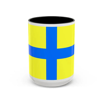 Flag of Parma Italy - Accent Coffee Mug 15oz Black - Go Mug Yourself