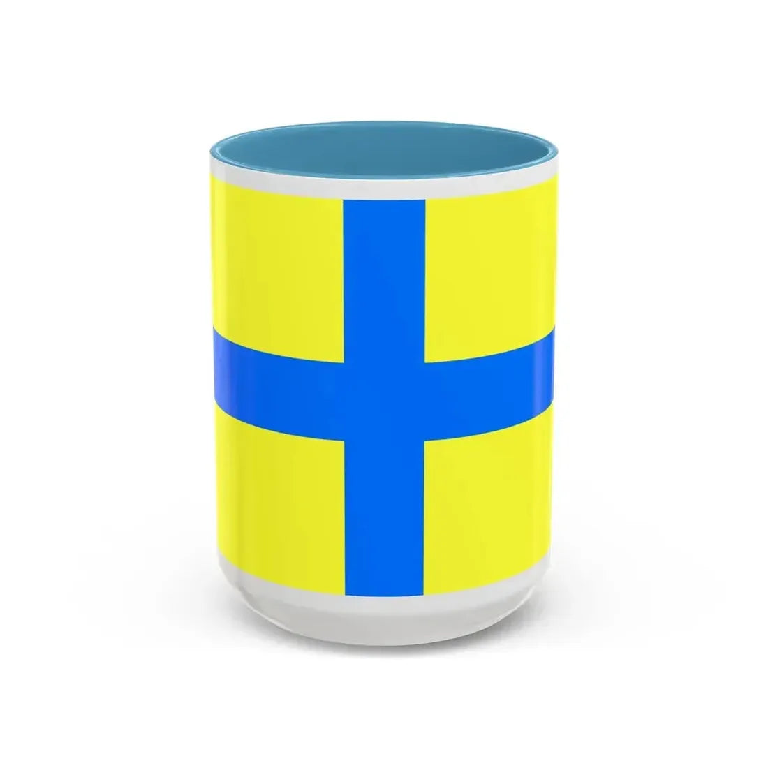 Flag of Parma Italy - Accent Coffee Mug 15oz Light Blue - Go Mug Yourself