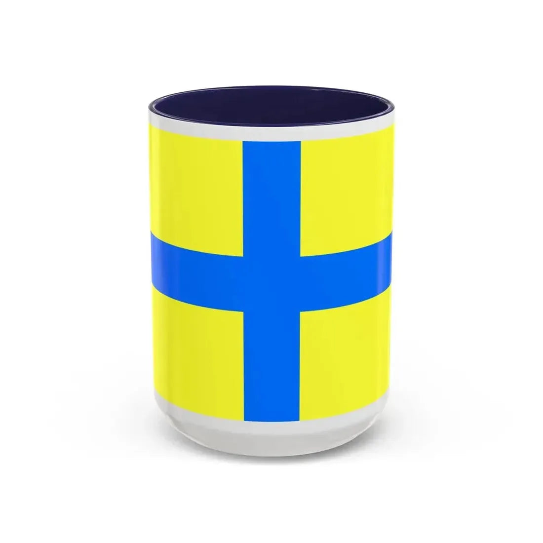Flag of Parma Italy - Accent Coffee Mug 15oz Navy - Go Mug Yourself