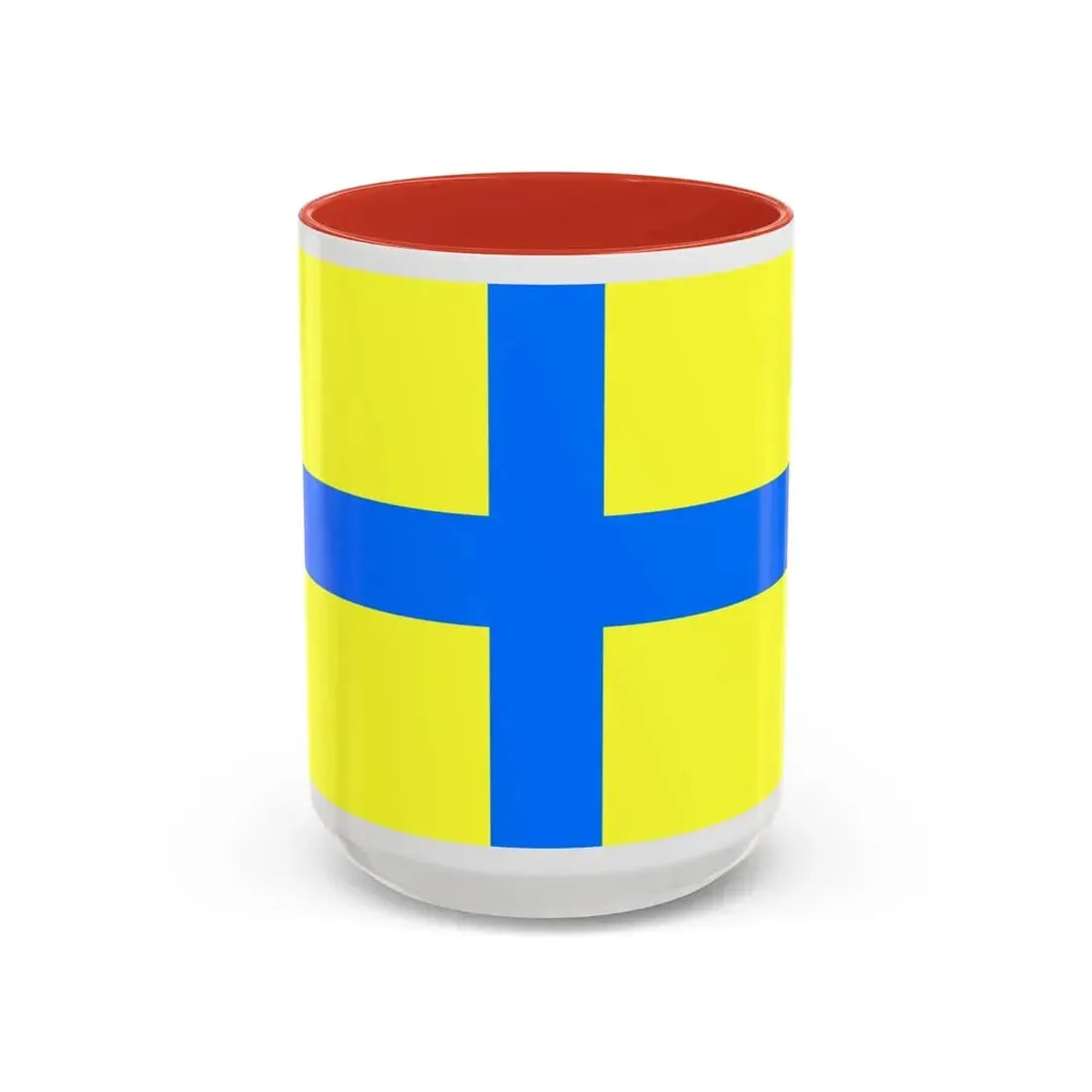 Flag of Parma Italy - Accent Coffee Mug 15oz Red - Go Mug Yourself