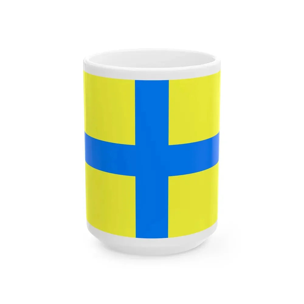 Flag of Parma Italy - White Coffee Mug 15oz - Go Mug Yourself