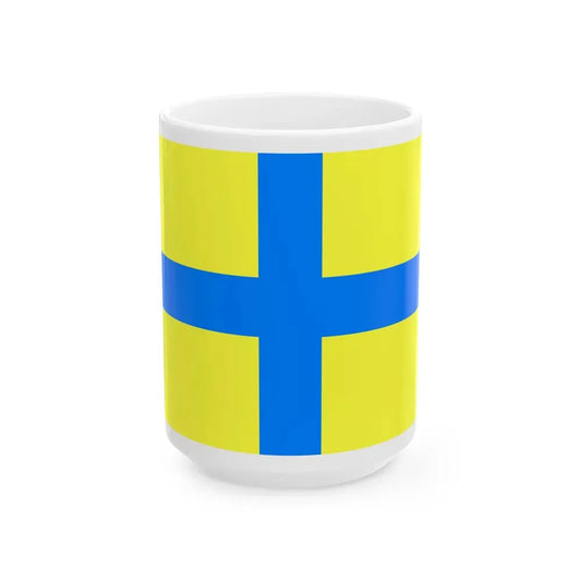 Flag of Parma Italy - White Coffee Mug 15oz - Go Mug Yourself