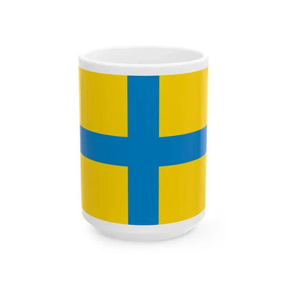 Flag of Parma (Italy) White Coffee Mug 15oz - Go Mug Yourself