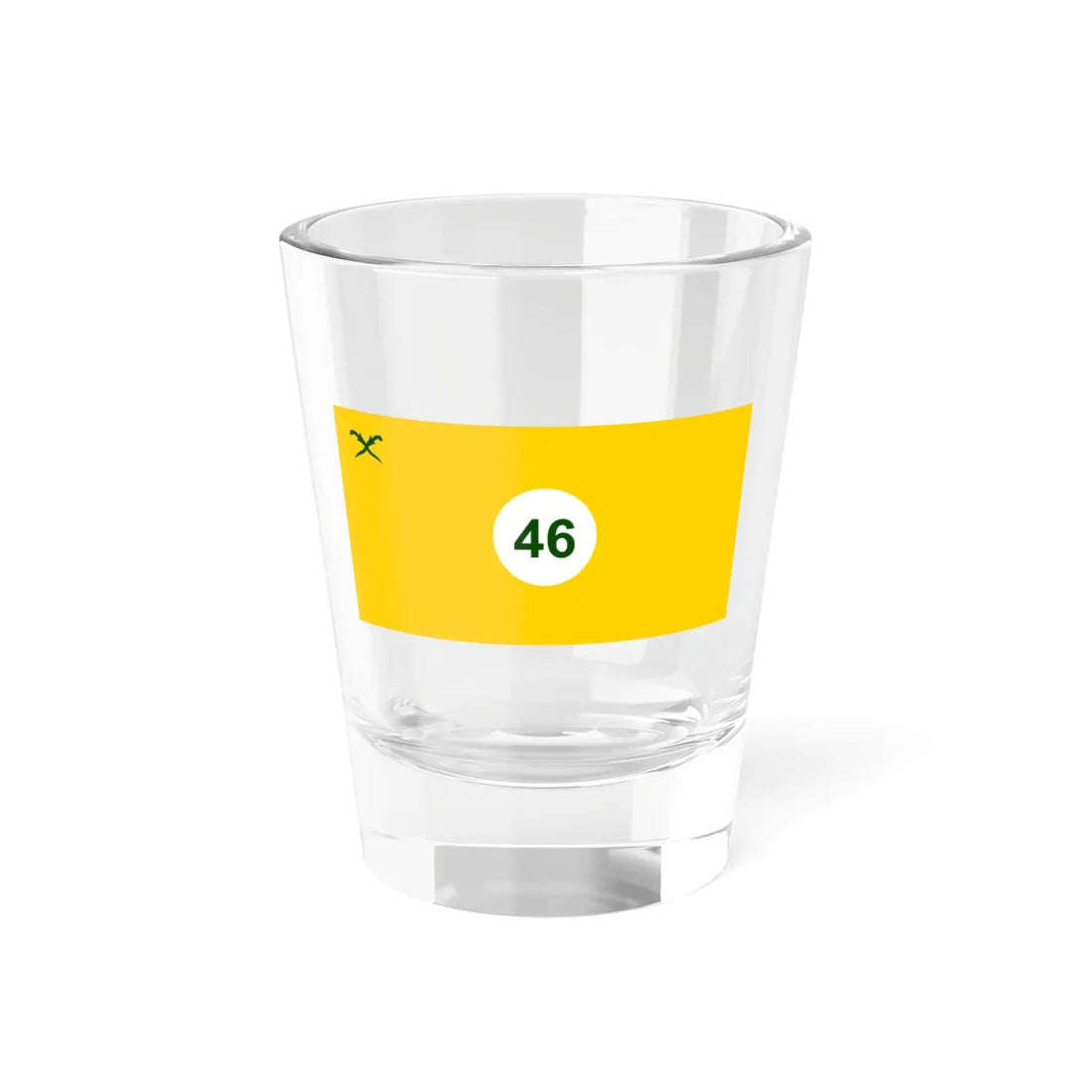 Flag of Parti Melayu Semangat 46 (Malaysia) Shot Glass 1.5oz 1.5oz - Go Mug Yourself