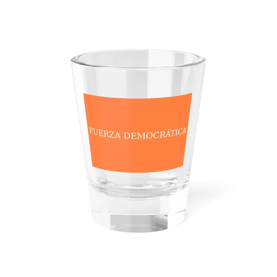 Flag of Partido Fuerza Democrática (Costa Rica) Shot Glass 1.5oz 1.5oz - Go Mug Yourself