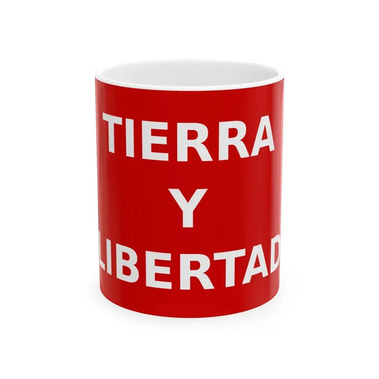 Flag of Partido Liberal Mexicano (Mexico) White Coffee Mug 11oz - Go Mug Yourself