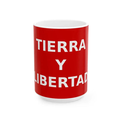 Flag of Partido Liberal Mexicano (Mexico) White Coffee Mug 15oz - Go Mug Yourself