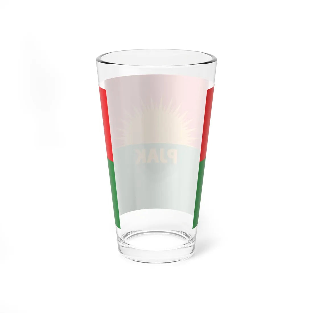 Flag of Partiya Jiyana Azad a Kurdistanê (Iran) Pint Glass 16oz - Go Mug Yourself