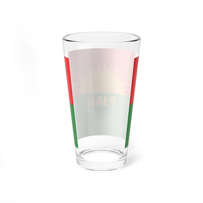 Flag of Partiya Jiyana Azad a Kurdistanê (Iran) Pint Glass 16oz - Go Mug Yourself