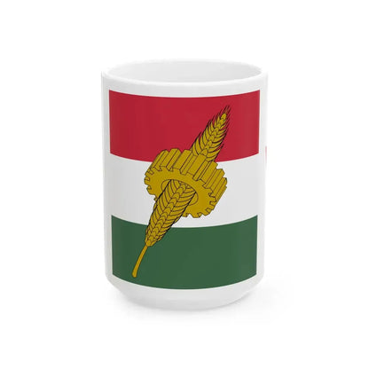 Flag of Party of National Unity Hungary (Hungary) White Coffee Mug 15oz - Go Mug Yourself