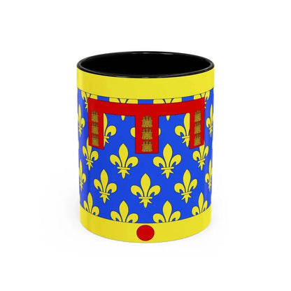 Flag of Pas de Calais France 2 - Accent Coffee Mug 11oz Black - Go Mug Yourself