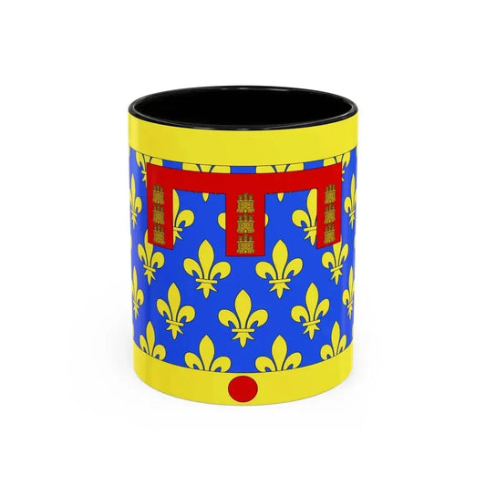 Flag of Pas de Calais France 2 - Accent Coffee Mug 11oz Black - Go Mug Yourself