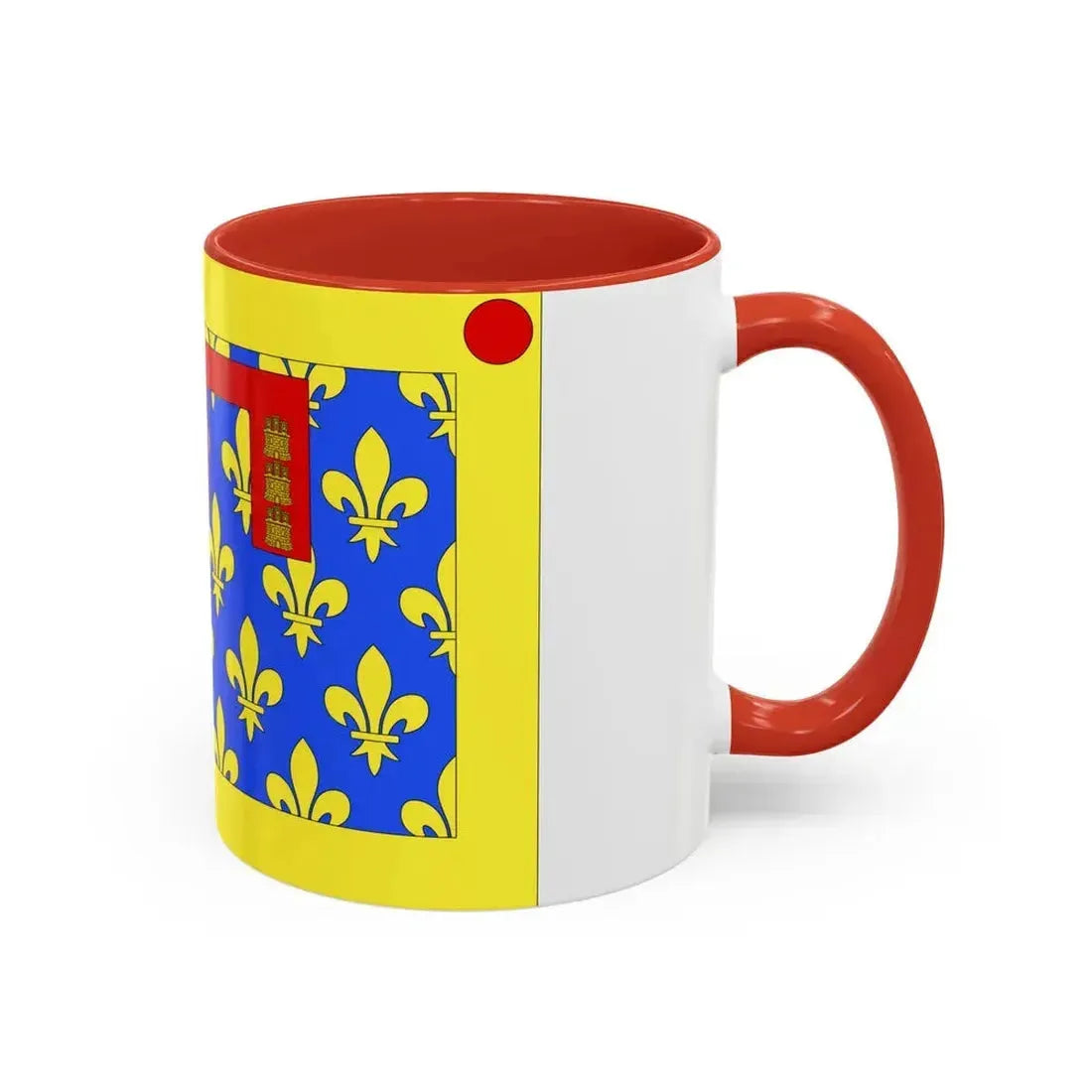 Flag of Pas de Calais France 2 - Accent Coffee Mug - Go Mug Yourself