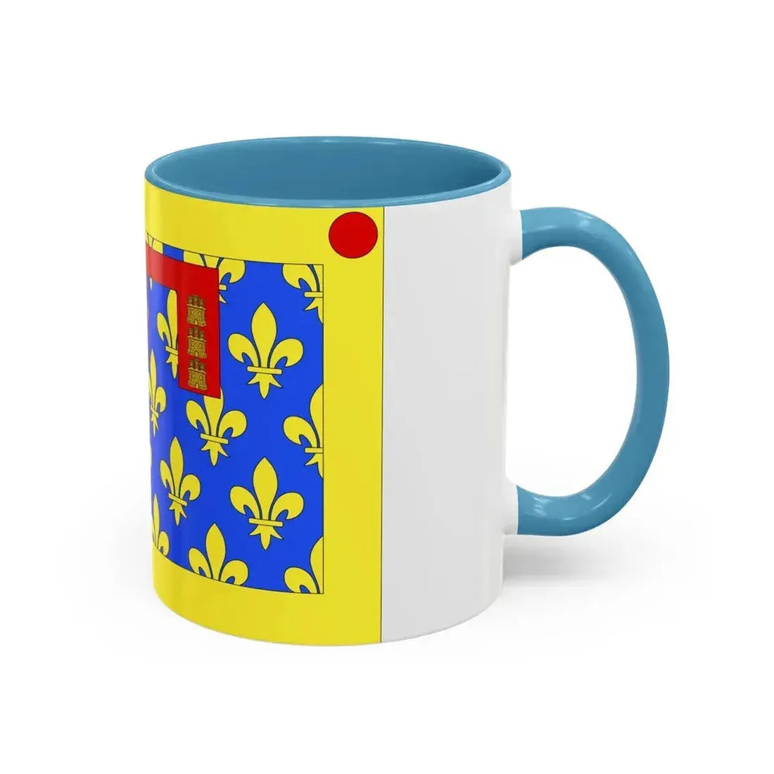 Flag of Pas de Calais France 2 - Accent Coffee Mug - Go Mug Yourself
