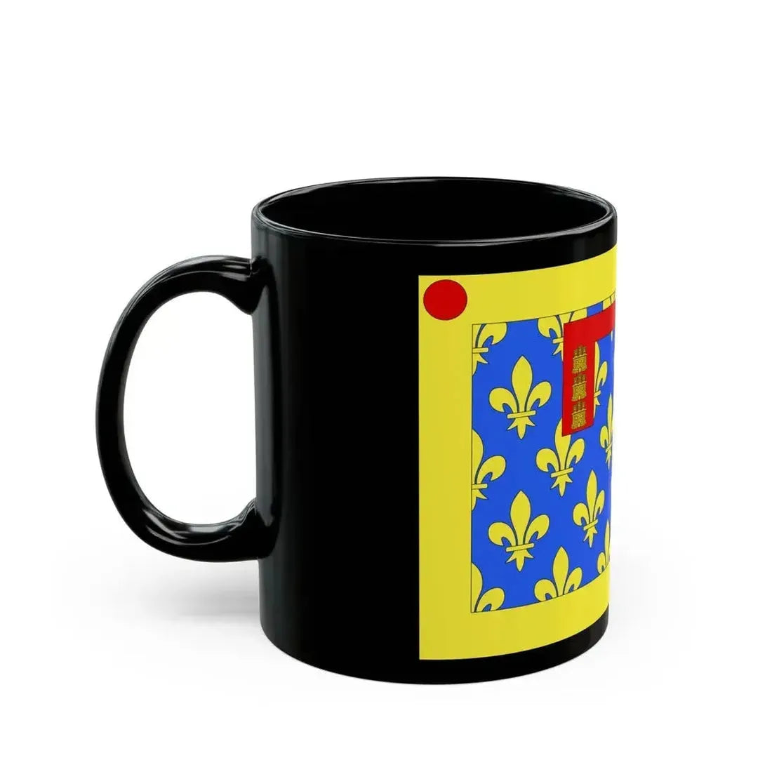 Flag of Pas de Calais France 2 - Black Coffee Mug - Go Mug Yourself