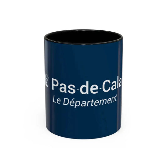Flag of Pas de Calais France - Accent Coffee Mug 11oz Black - Go Mug Yourself