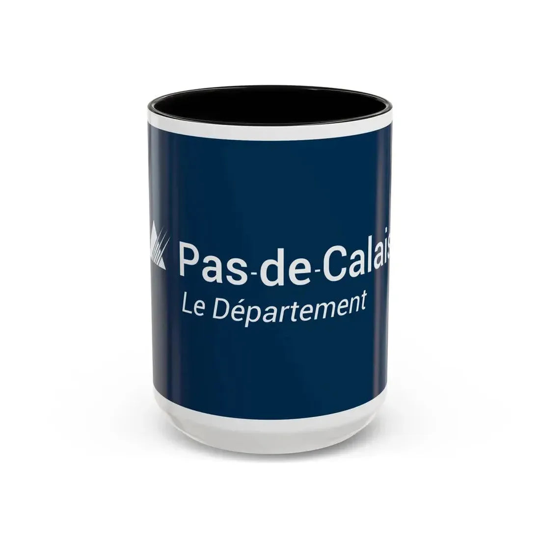 Flag of Pas de Calais France - Accent Coffee Mug 15oz Black - Go Mug Yourself