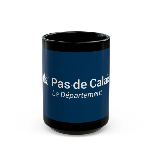 Flag of Pas de Calais France - Black Coffee Mug-15oz-Go Mug Yourself