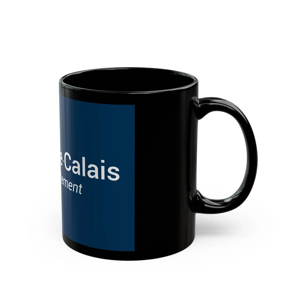 Flag of Pas de Calais France - Black Coffee Mug-Go Mug Yourself